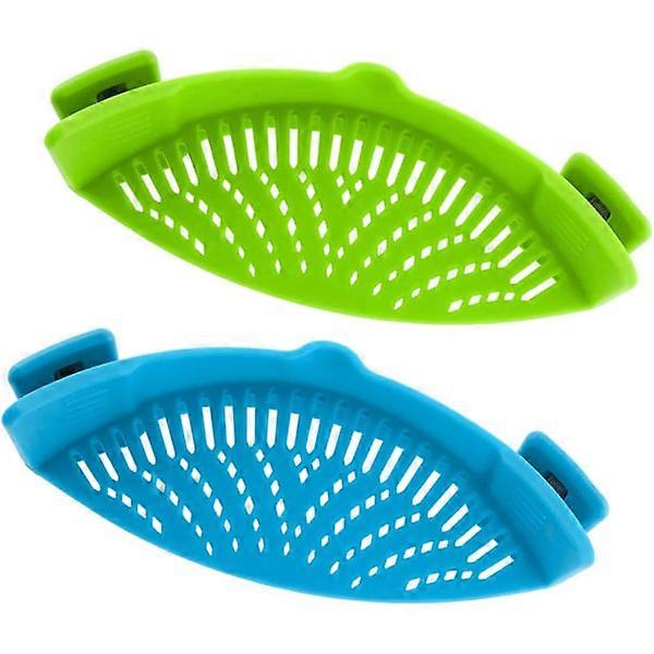 Colander Set with 2 Strainers, Heat-Resistant Colander with Pour Spout, for Noodles and Vegetables