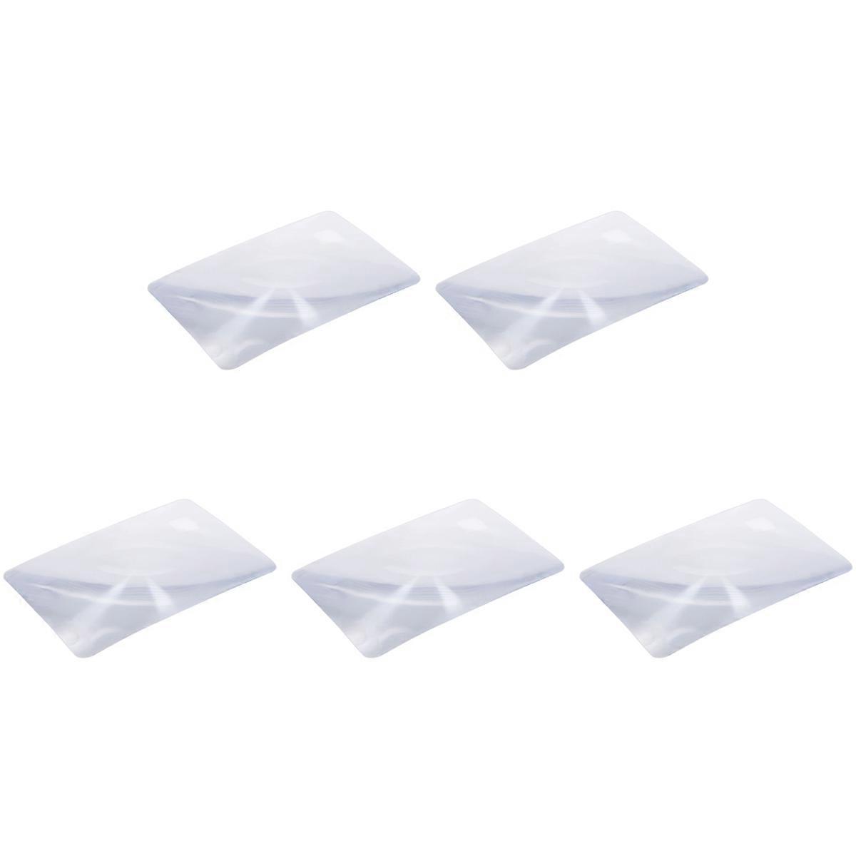 5pcs Magnifier Fresnel Lens Page 3X Magnifying Sheet 180X120X0.5mm