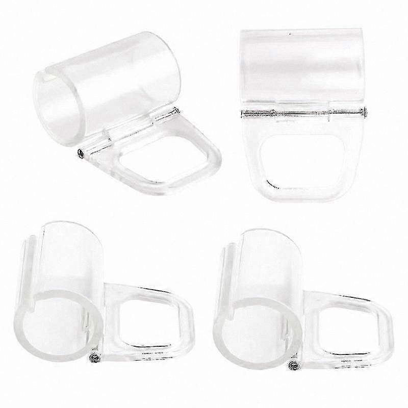 Transparent Handle Pull for Cordless Roller Blinds, 4 Pack, Fits 20mm Rod Window Shades