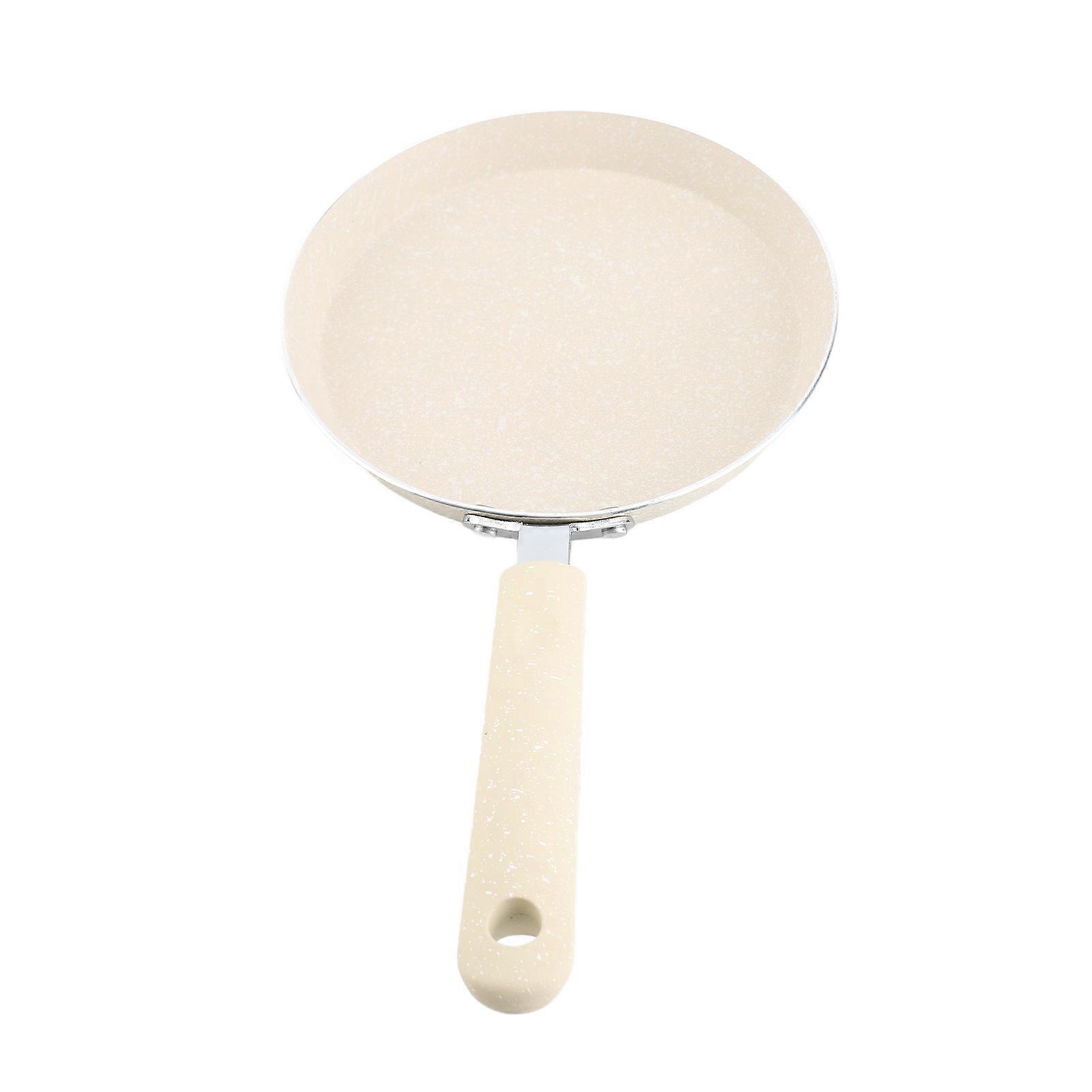 Frying Pan Nonstick Frying Pan with HandleAluminum Alloy Flat Bottomed Cooking Pot for Breakfast Pancake 18cm