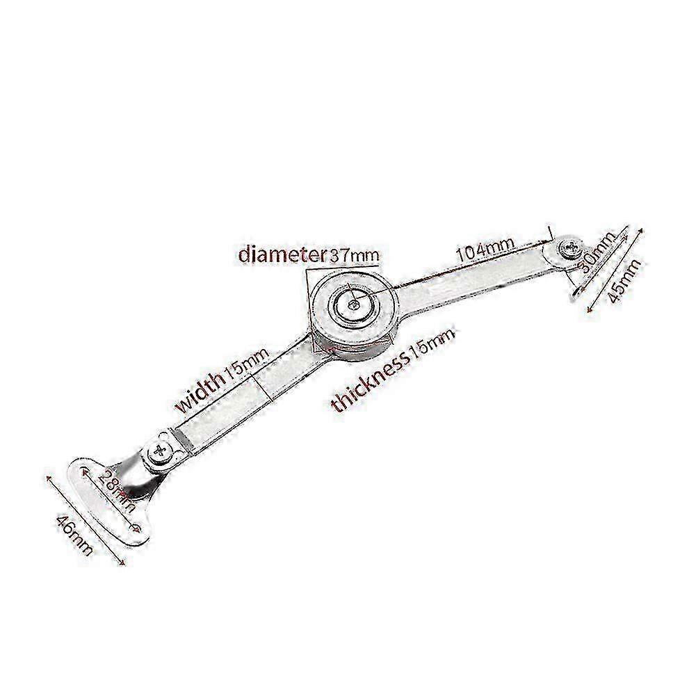 Heavy Duty Soft Close Lid Support Hinges - Folding Lid Stay Hinge for Cabinets & Furniture Applications