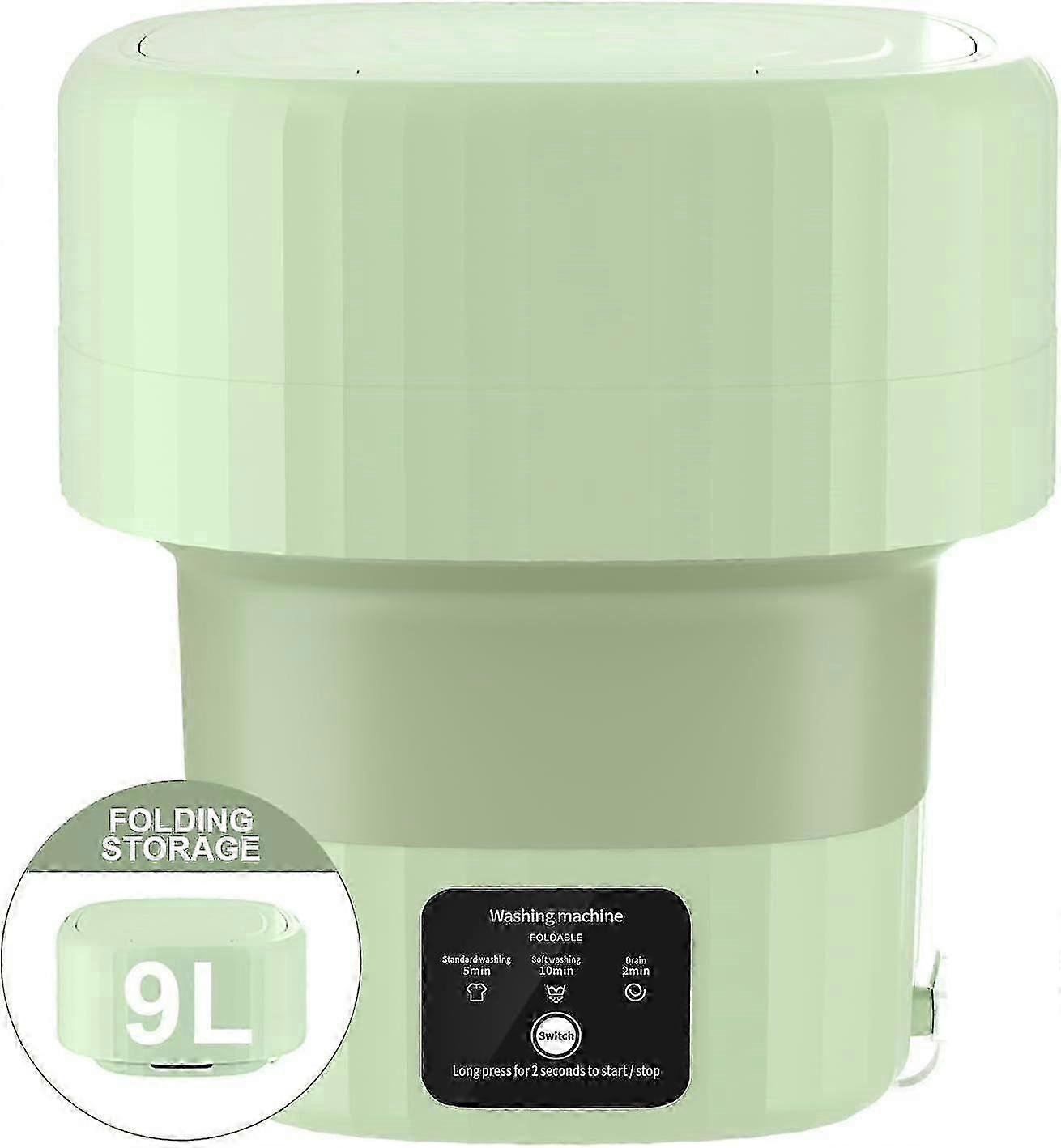 Foldable Portable Washing Machine And Spin Dryer 9l Compact Mini Washing Washer Machine For Baby Clothes Underwear Laundry Apartment Dorms Rv Travel C