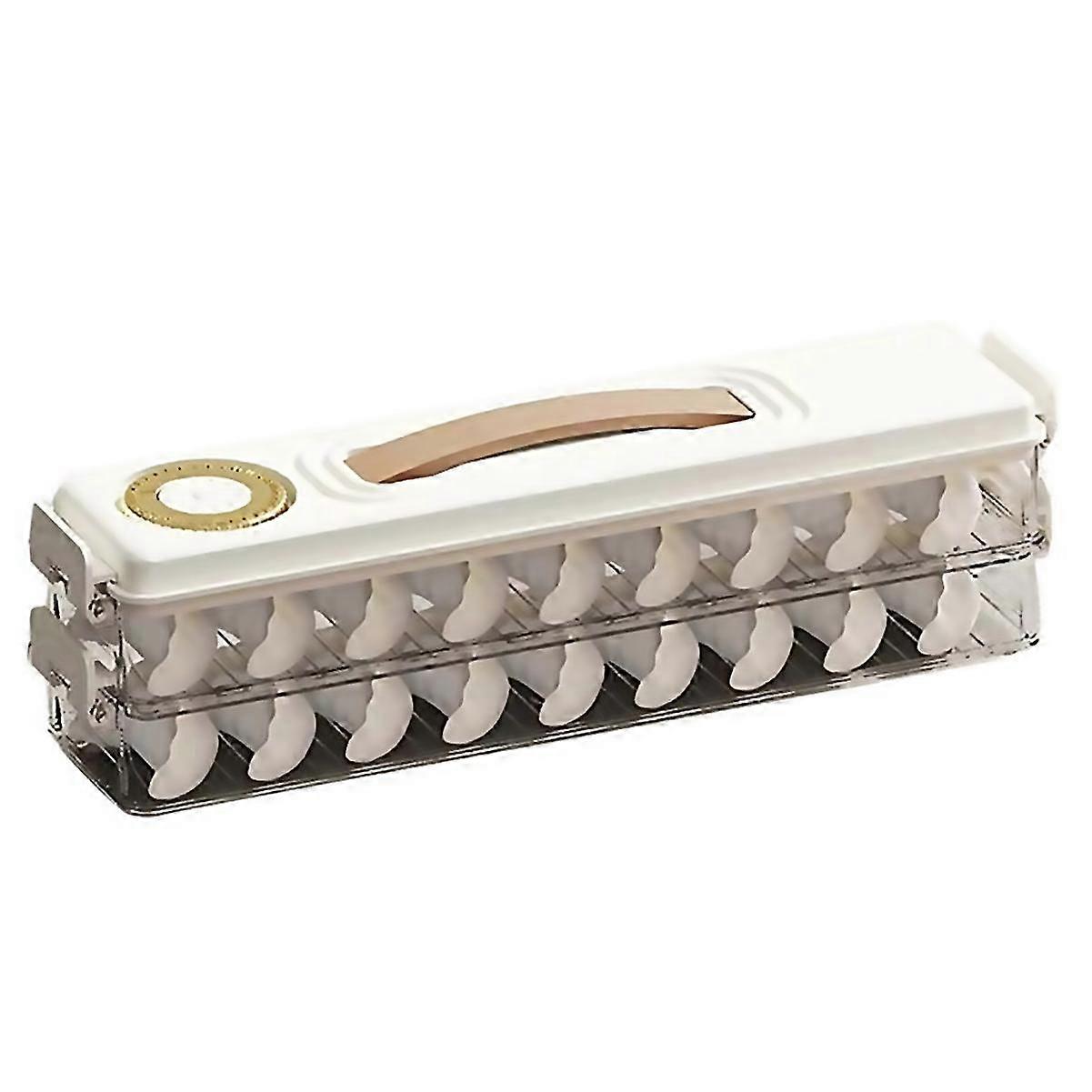 Airtight Food Storage Containerstackable Dumpling Cookie Carrier With Lid And Handleideal For Ki