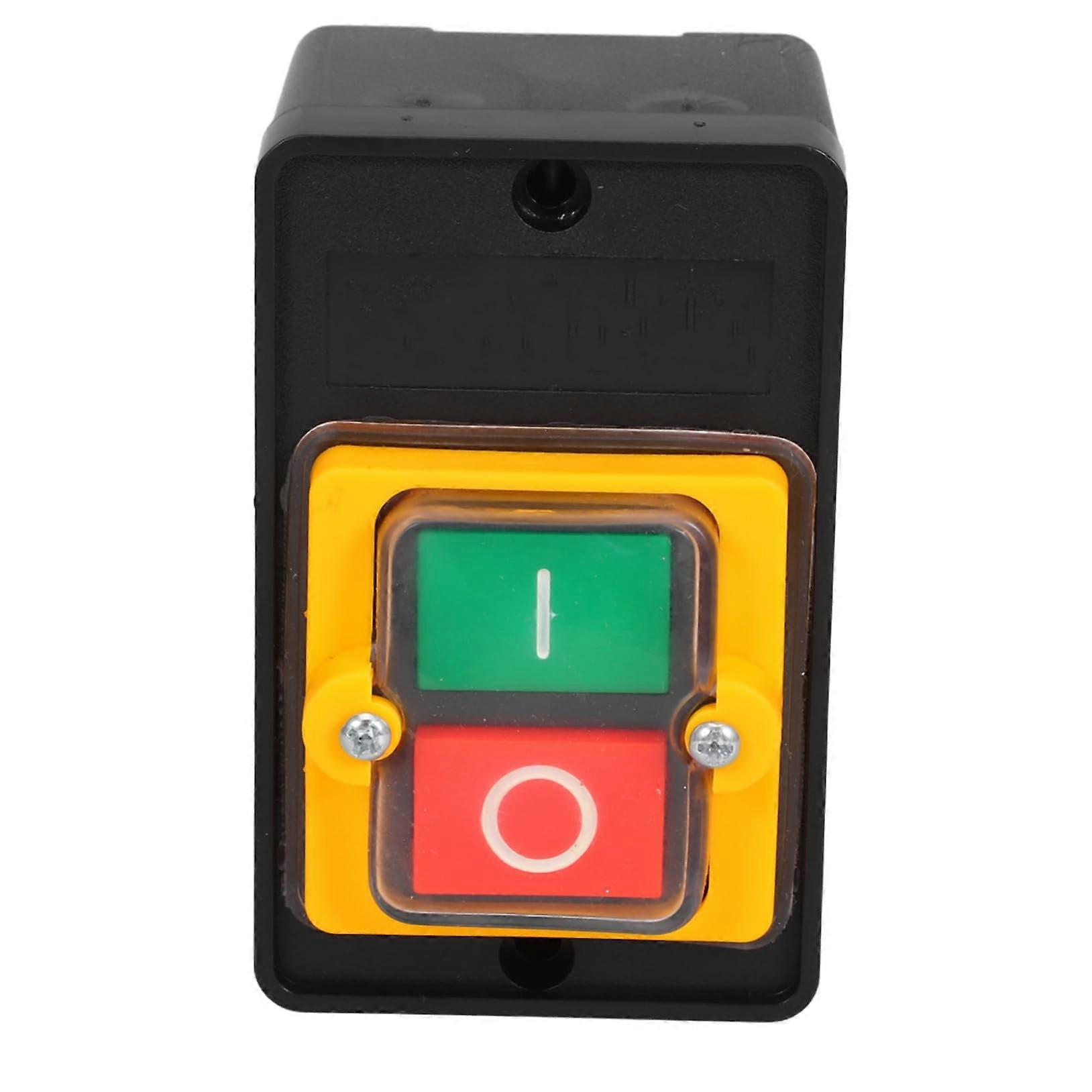 2 Pieces Waterproof SelfLocking Push Button Switches Heavy Duty Motor Control for Mechanical Equipment Start Stop Control Robust and SpaceSaving