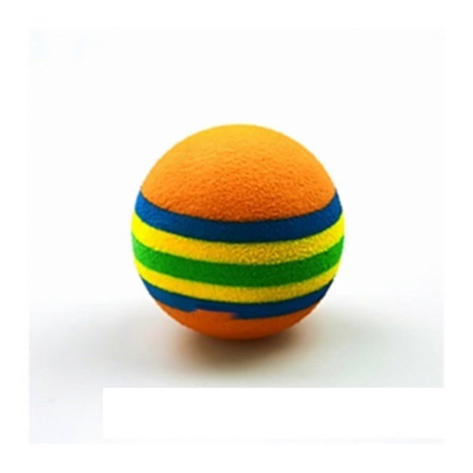 EVA ball set for pets, colorful chew and fetch toys for dogs, puppies, cats, soft interactive training balls (3.5 cm)