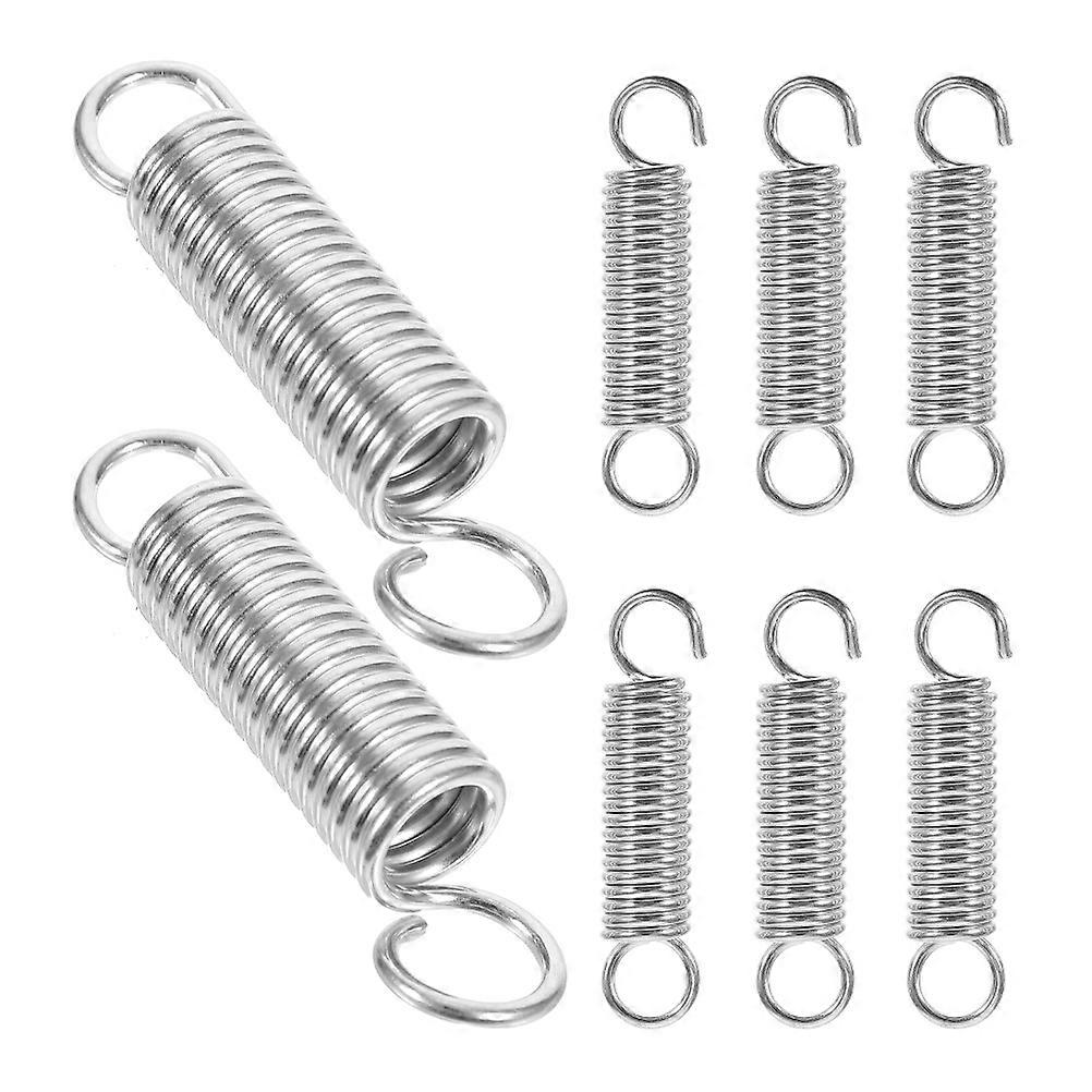 8pcs Tension Spring Mechanical Compression Extension With Hooks