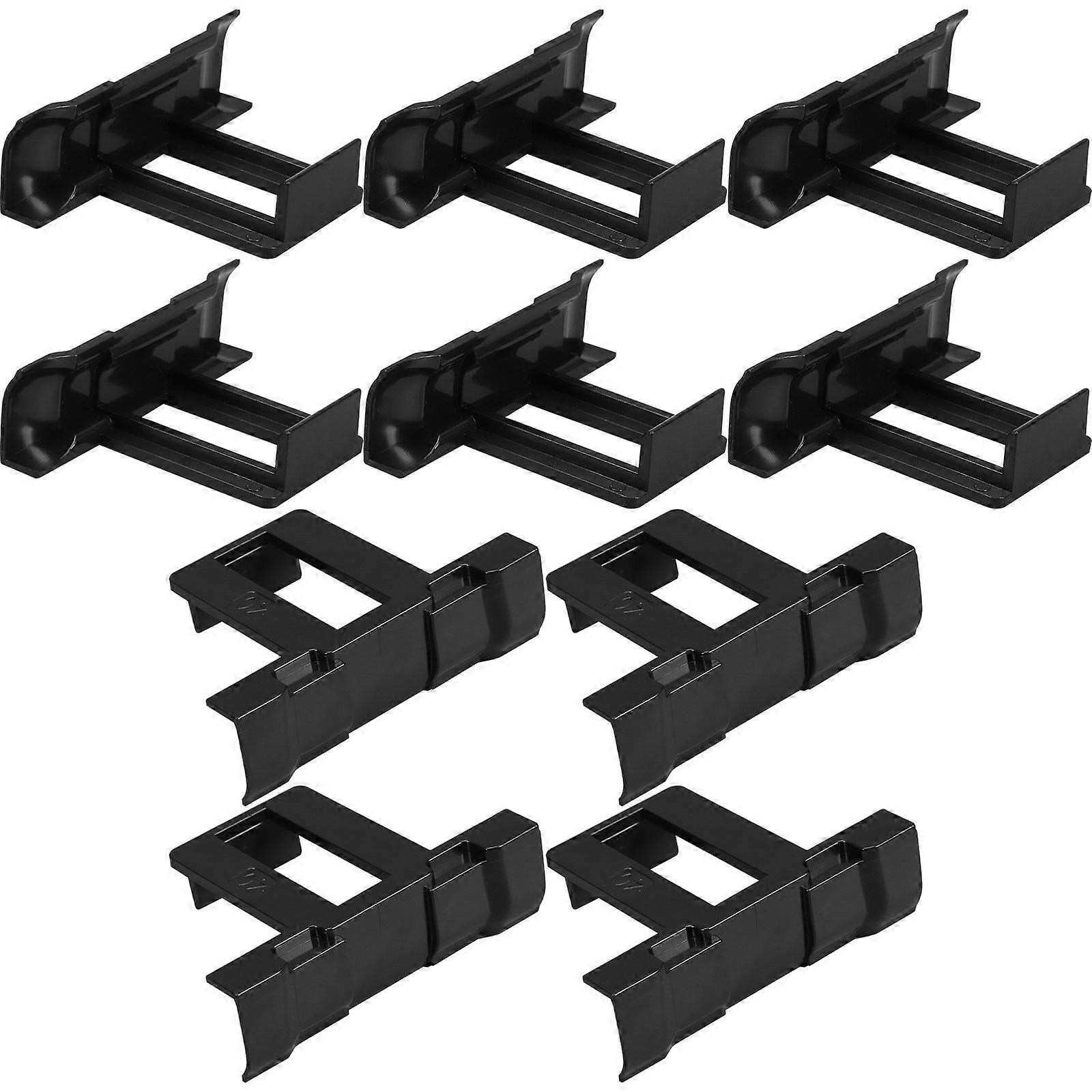 Solar Panel Drain Clips 10Set For Roof Installation Black ABS Compact Lightweight Design