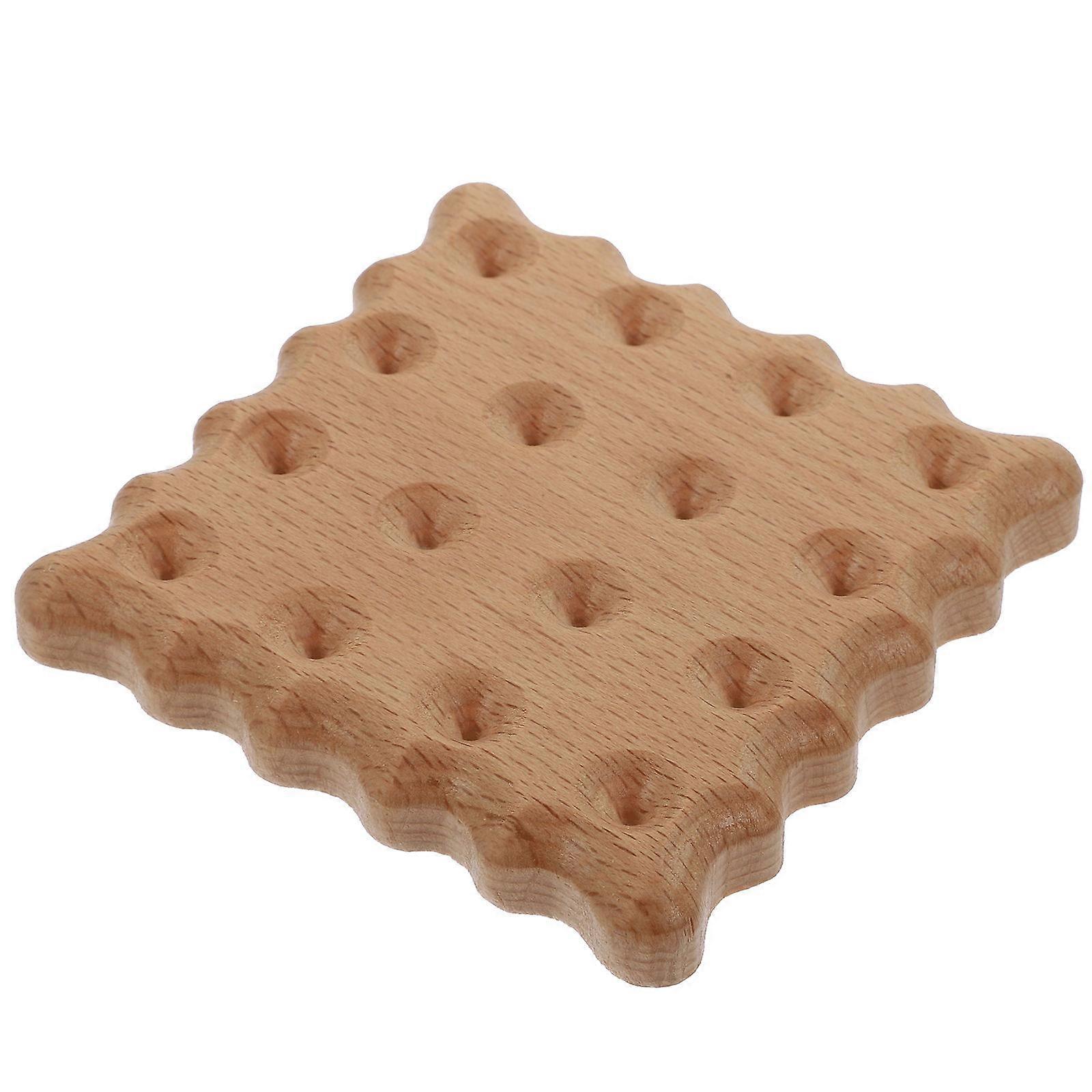 Beige Biscuit Shaped Cup of Synthetic Material for Home Use Heat Resistant 1 Pc