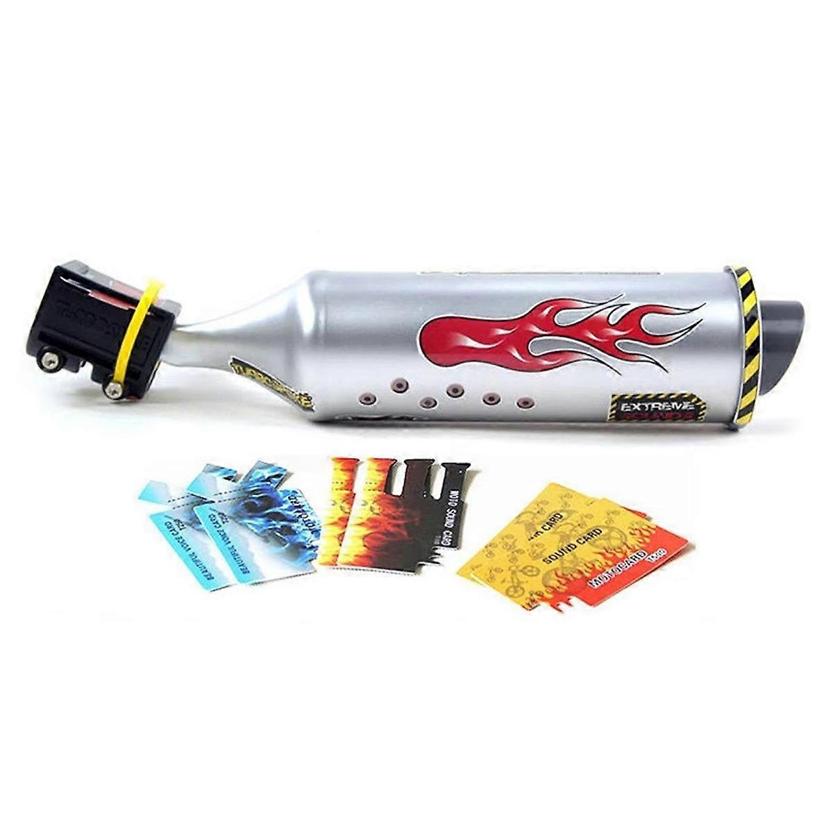 Bike Turbo Exhaust Pipe,Bicycle Sound System,Turbo Spoke Modification,Sturdy Design,High Performanc