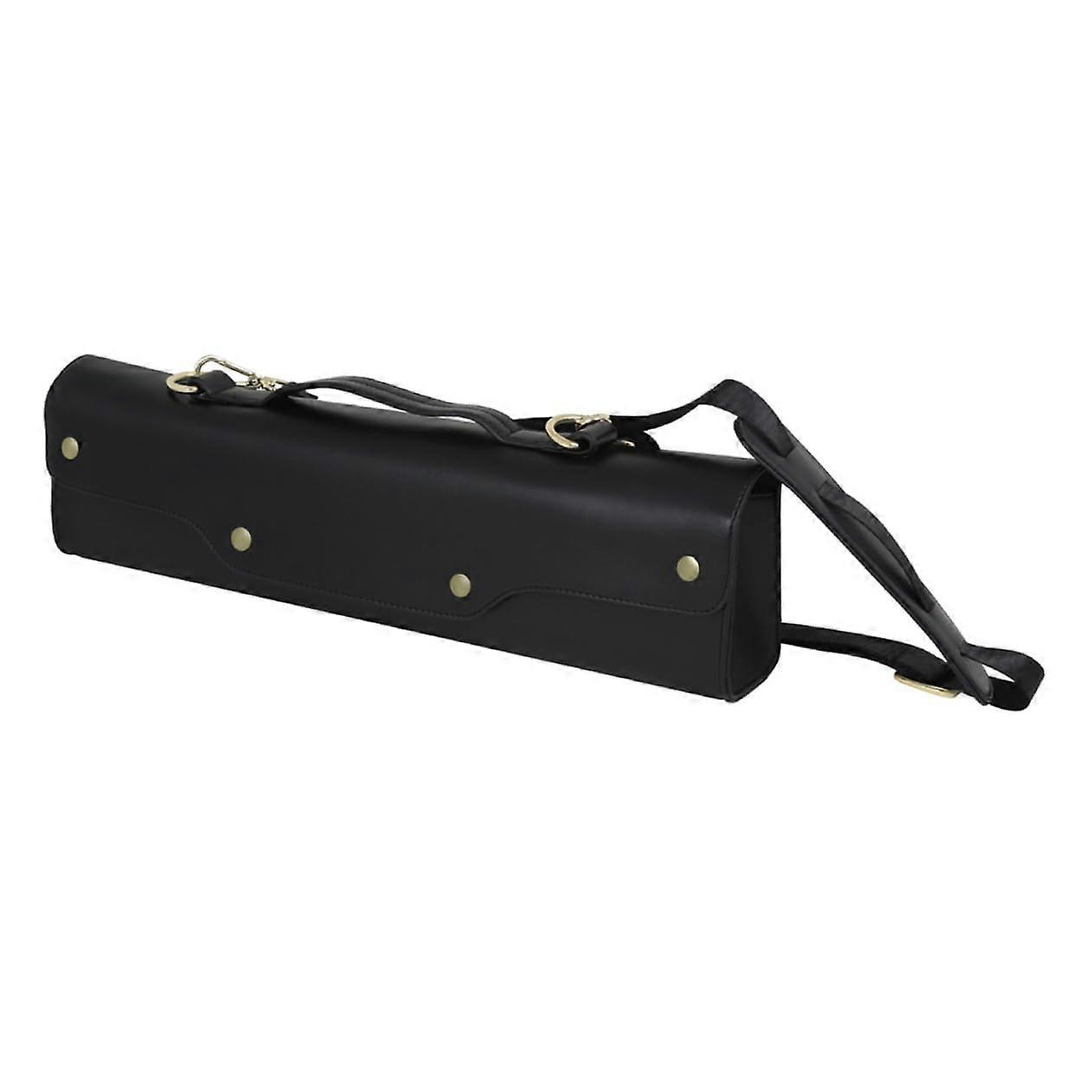 Flute Case With Adjustable Shoulder Strap, Waterproof And Shockproof, Portable Flute And Clarinet Hardshell, Black