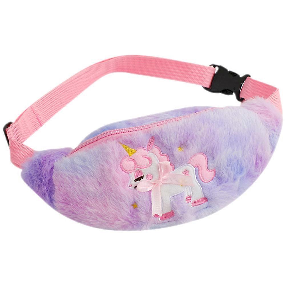 Cute Unicorn Waist Bag 5Pcs For Girls Fanny Pack Suitable For Travel Shopping And Daily Use Featuring 26X11Cm Rectangular Storage