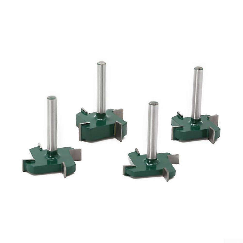 Carbide Tipped Router Bit 1/4' Shank Woodworking Engraving Machine Plate Flattening (A)