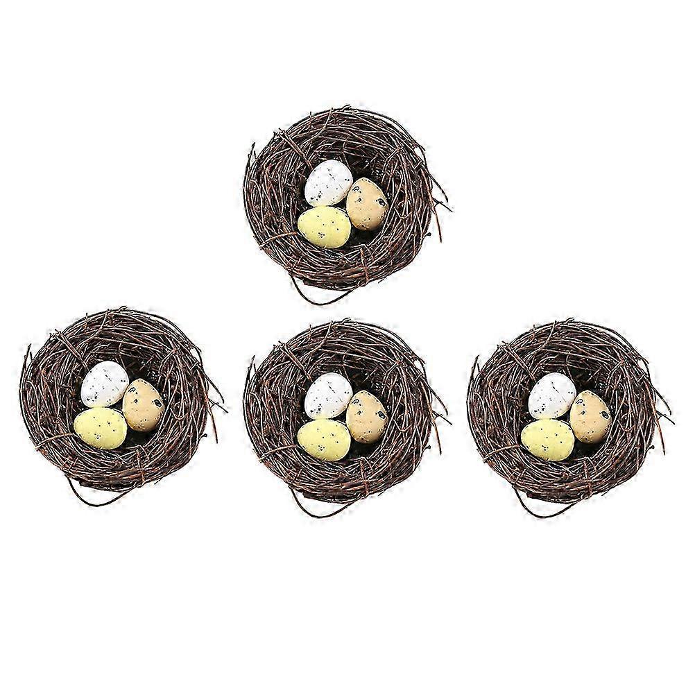 Warm Atmosphere Bird Nests and Eggs for Indoor and Outdoor Spaces10.00X10.00X3.00CMAssorted Color SZRH A-D