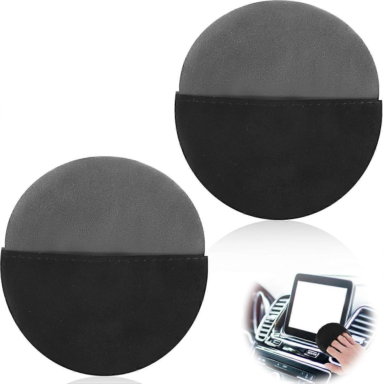 2 PCS Round Car Touch Screen Cleaner Car Screen Cleaner Cloth, Microfi