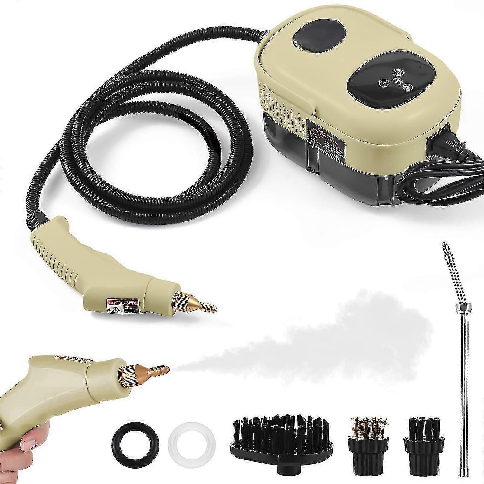 Handheld High Temperature Steam Cleaner - 2500W 3 Bar Pressure with 1100ml Tank and Brushes8. 2500W Pressurized Steam Cleaner - Portable Handheld Mach