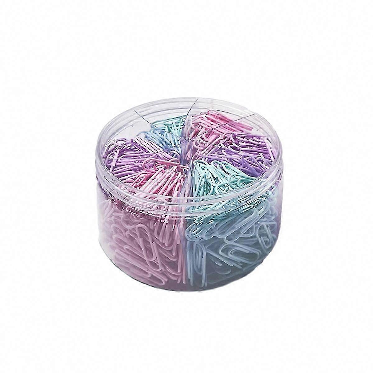 Colorful 33mm Paper Clips for Data Classification - 1080pcs Macaron Palette