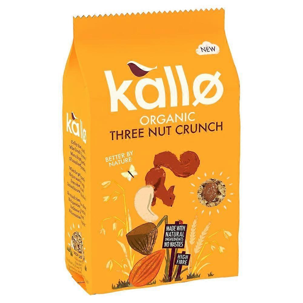 Granola bio Kallo aux trois noix croquantes 360 g - Lot de 4