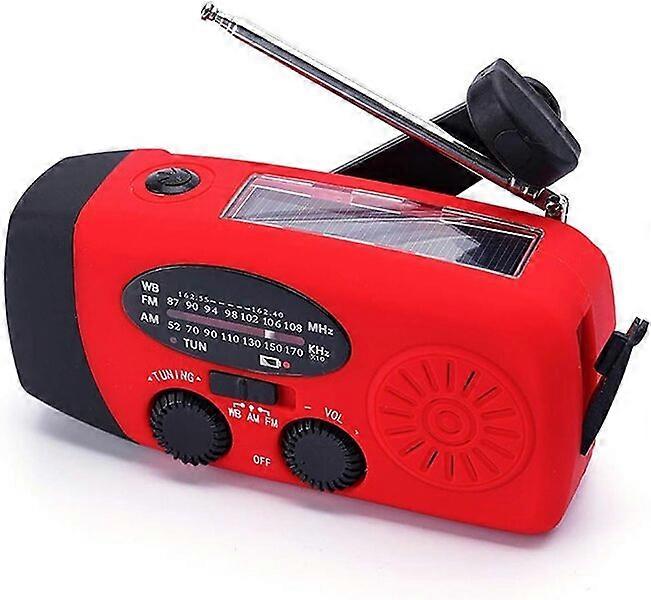 Mini weather radio, four-way power supply, compact and portable with SOS alarm