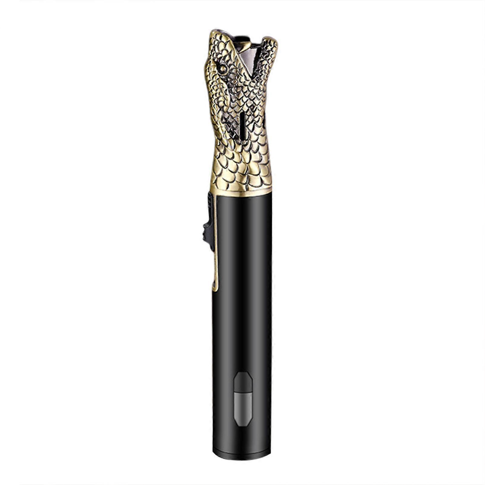 Camping Outdoor Windproof Straight Flames Lighter Refillable Butane Torch Lighter for Camping