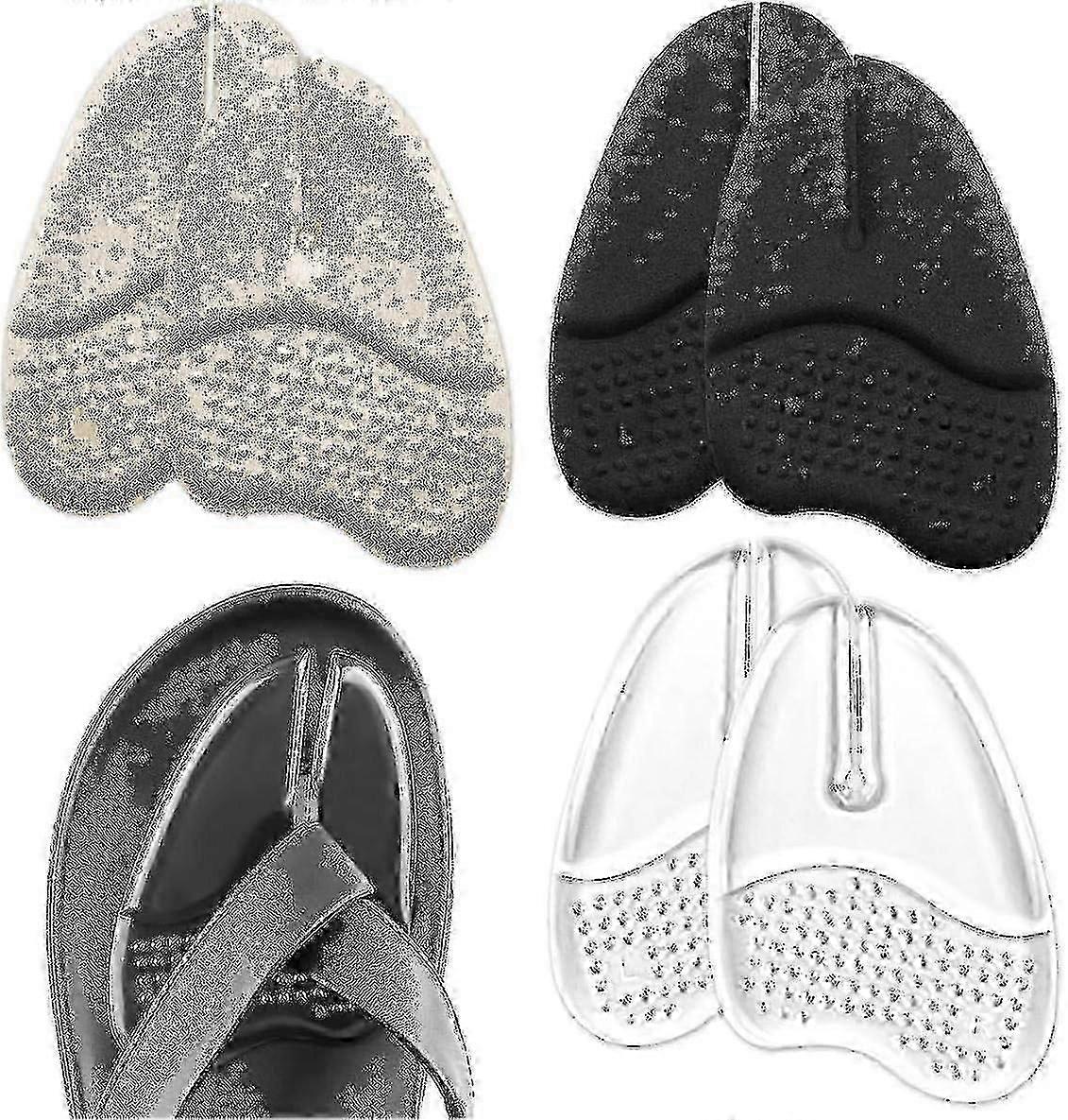 3 Pairs Metatarsal Pads For Flip Flops, Gel Metatarsal Pads For Flip-flops Thong Sandals, Forefoot Pads For Thong Sandal - jjS