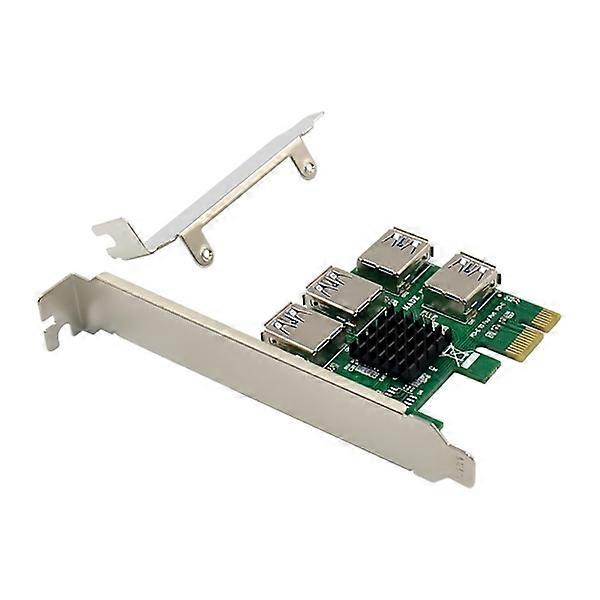 PCI for Express Multiplier PCIE USB Riser 1 to 4 USB 3.0 Hub ASM1184e PCI-E X16