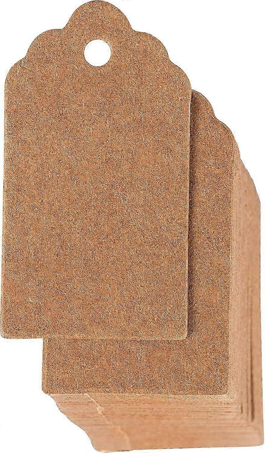 100pcs Of Kraft Paper Square Hangtag (kraft Paper)