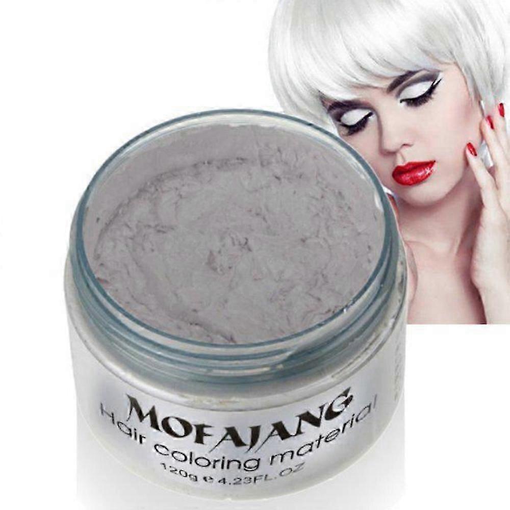 Mofajang 9 ألوان 120 جرام للجنسين لون الشعر الشمع الطين صبغ الشعر لون كريم أزرق بورجوندي رمادي صبغ الشمع سهل غسل النباتات صبغ