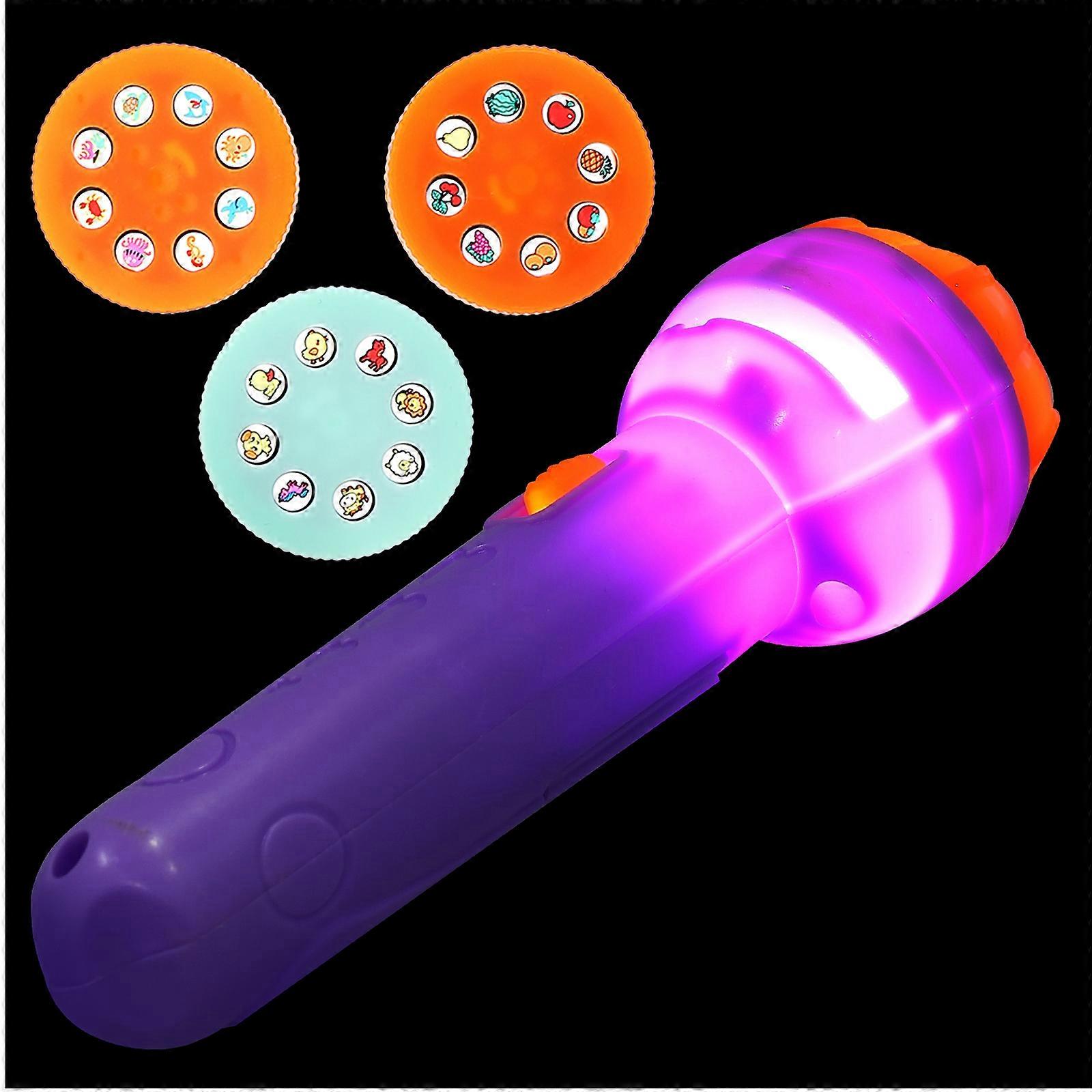 Projection Flashlight with Cards Kids Educational Toy 1Set for Cognitive Growth