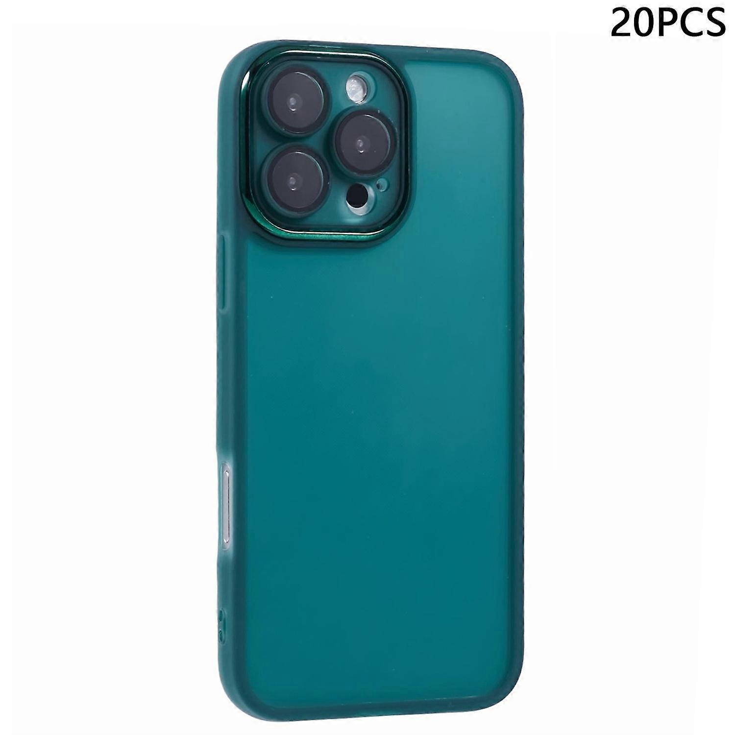 Bulk Purchasing 20Pcs For iPhone 16 Pro Max Case Electroplated Camera Frame TPU Phone Cover Precise 