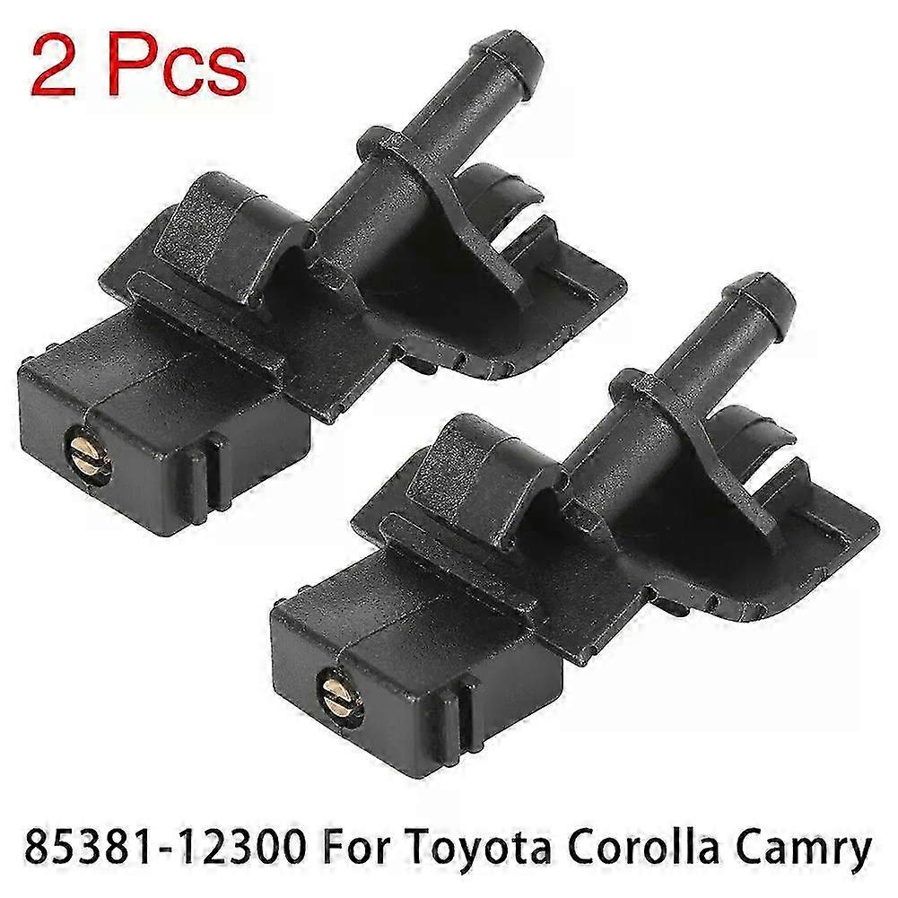 2pcs 85381-12300 Car Front Windshield Washer Nozzle Jet Spray Fit For Toyota Corolla Camry Washer Outlet Wiper Nozzle