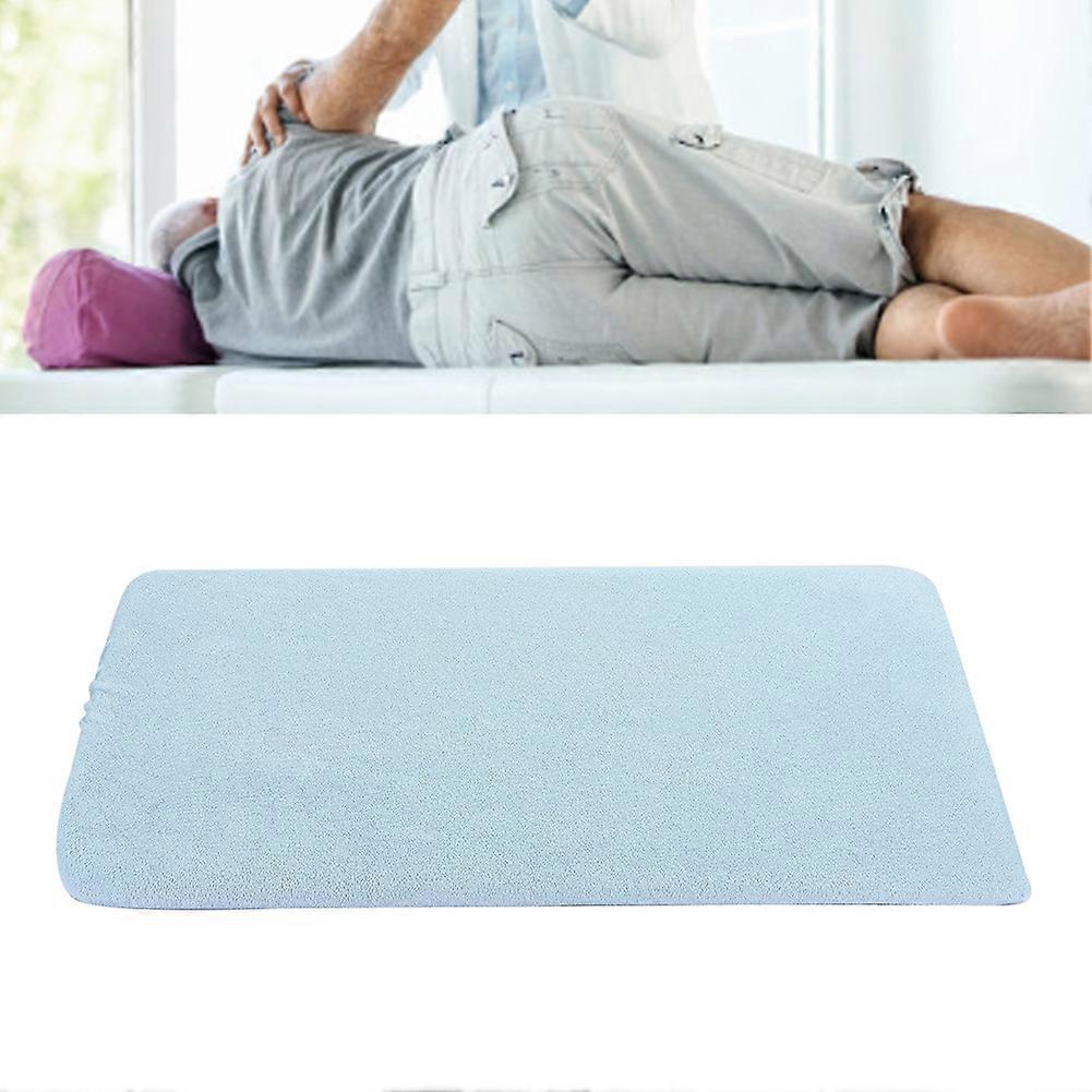 Triangular Turn Over Pad for Bedsores 50cm Blue Cotton Sponge