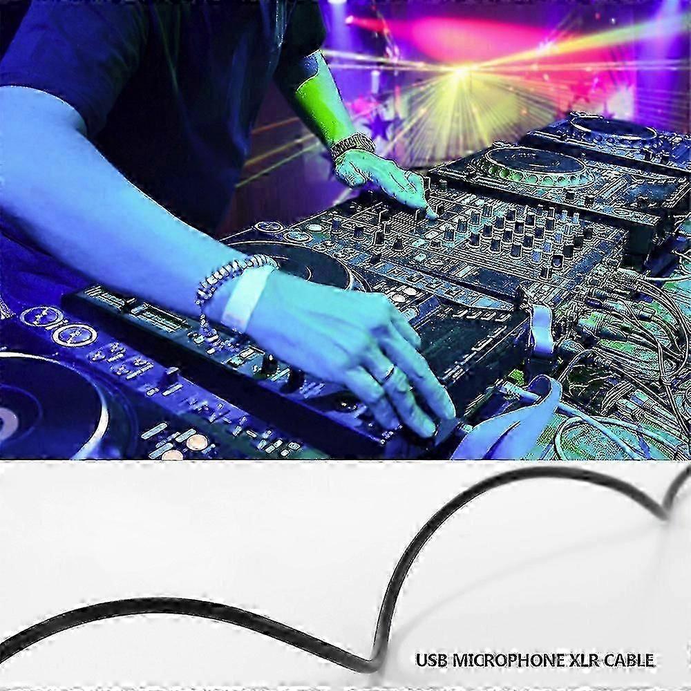 USB Microphone Cable 3 Meter Microphone Cable Computer USB to XLR Microphone Connect Computer Cable