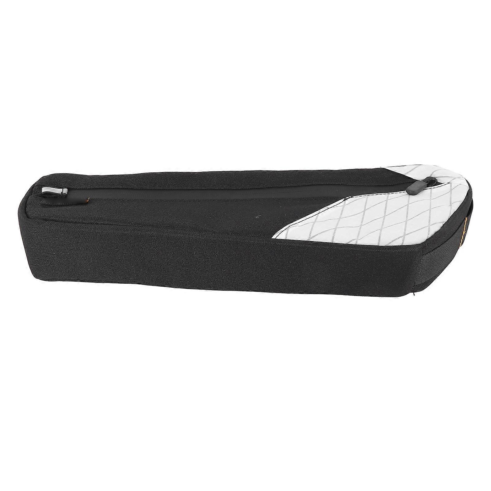 Bike Frame Storage Bag 2.5L Waterproof Triangle Pouch White