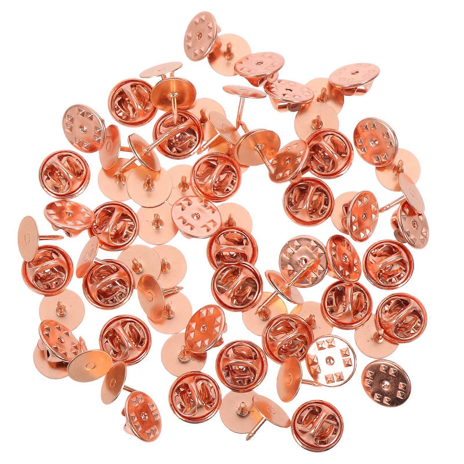 50 sets of Pin Back Clutch Pin Back Locking Pin Locking Back Enamel Pin Tie Tack