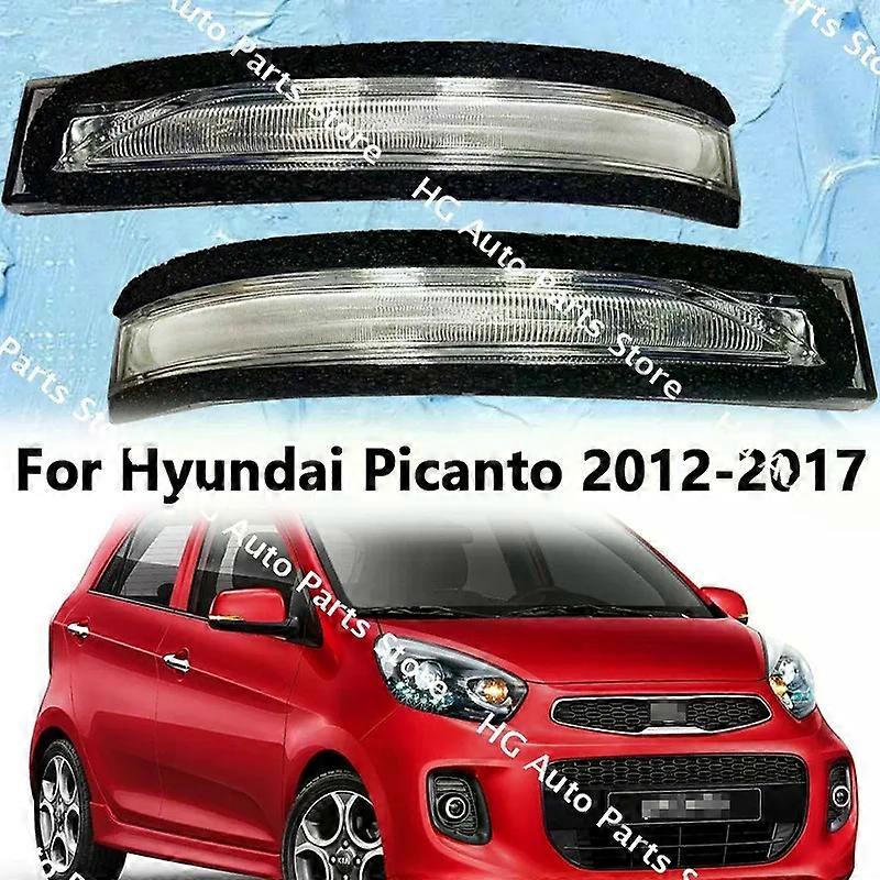 87624 07003 For Hyundai Picanto 2012 2013 2014 2015-2017 Car Side Rearview Mirror LED Turn Signal Lights Reversing Indicator