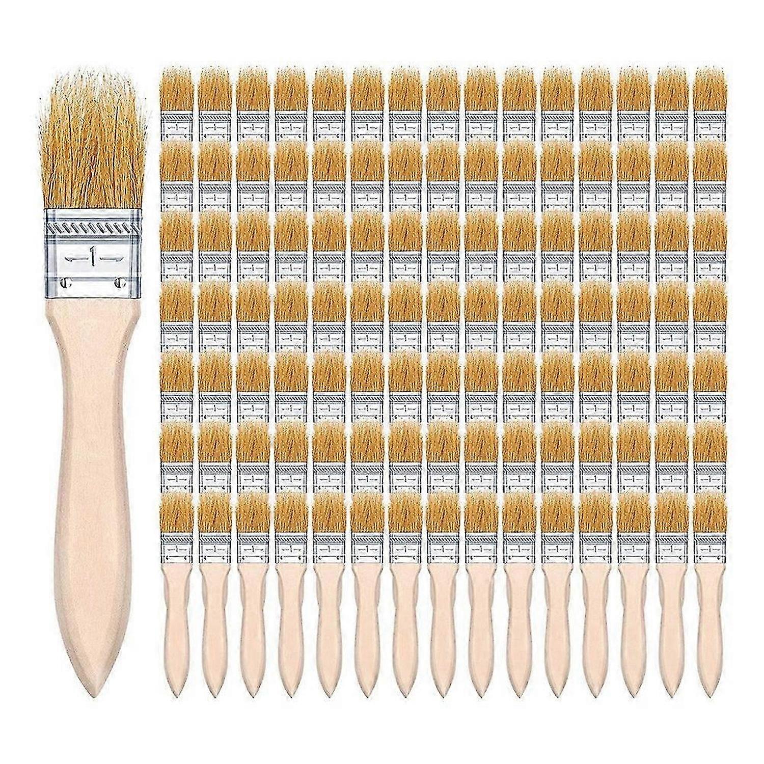 100Pcs 1 Inch Chip Paint Brushes Bulk