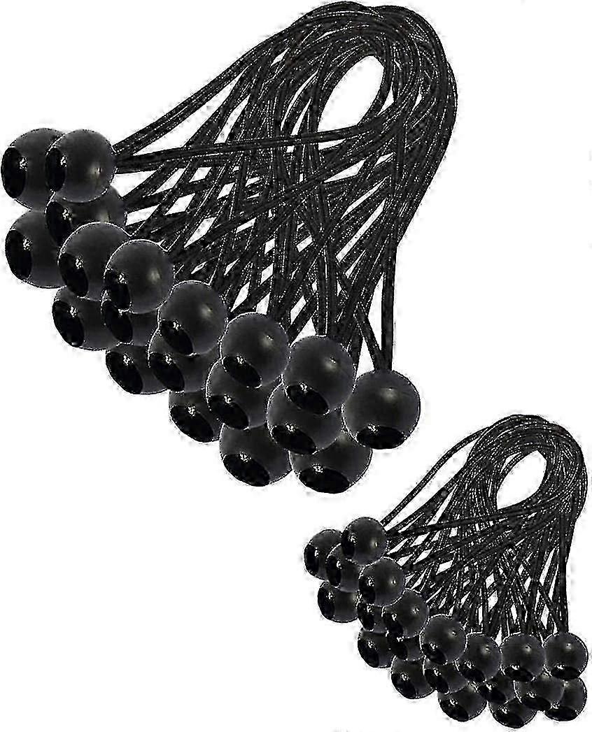 30 Pieces Elastic Tensioner, Tarpaulin Tensioner, Elastic Bungee Cord, compatible Pavilion, Tarpaulin, Camping, Tent, Curtains Extension Harness