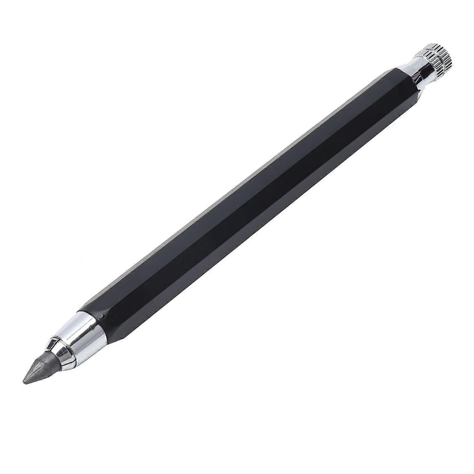 5.6mm Automatic Pencil Stainless Steel Refill Portable Mechanical Pen For Art Painting Graffiti