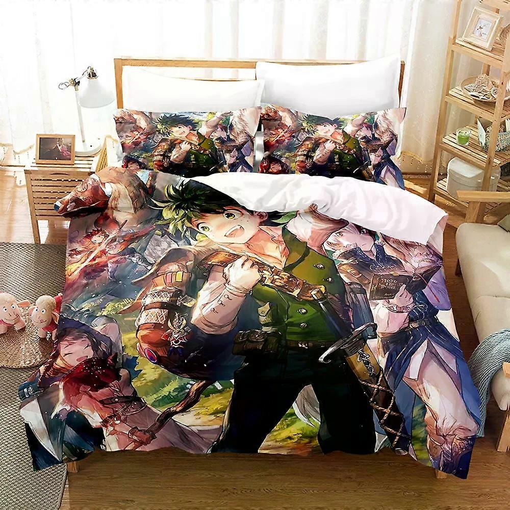 PIN2728 My Hero Academia Sängkläder Set Enkelrum Tvåbäddsrum Full Queen King Size Todoroki Påslakan Aldult Sovrum Sovrum Påslakan Set 3D-utskrift 047