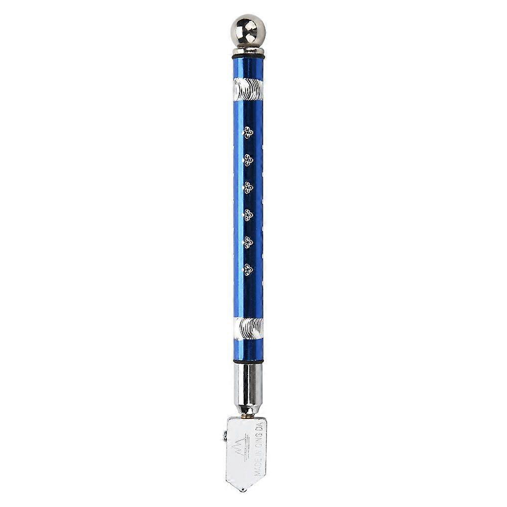 Portable Handheld Wheel Type Glass Cutter with NOn slip Handle for 3~15mm Glass Cutting(Blue)