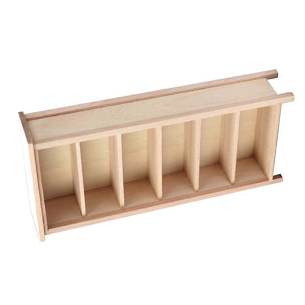 Mini Wooden Bookshelf Vertical Bookcase for Mini House 2Pcs