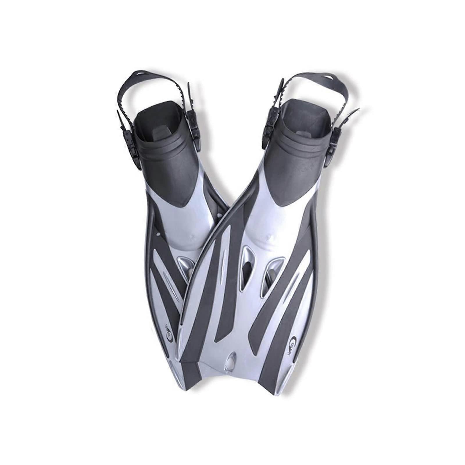Flipper Long Foot Swimming Fins Open Heel Webbed Dive Fins For Pool Training Size MXL Silicone Material