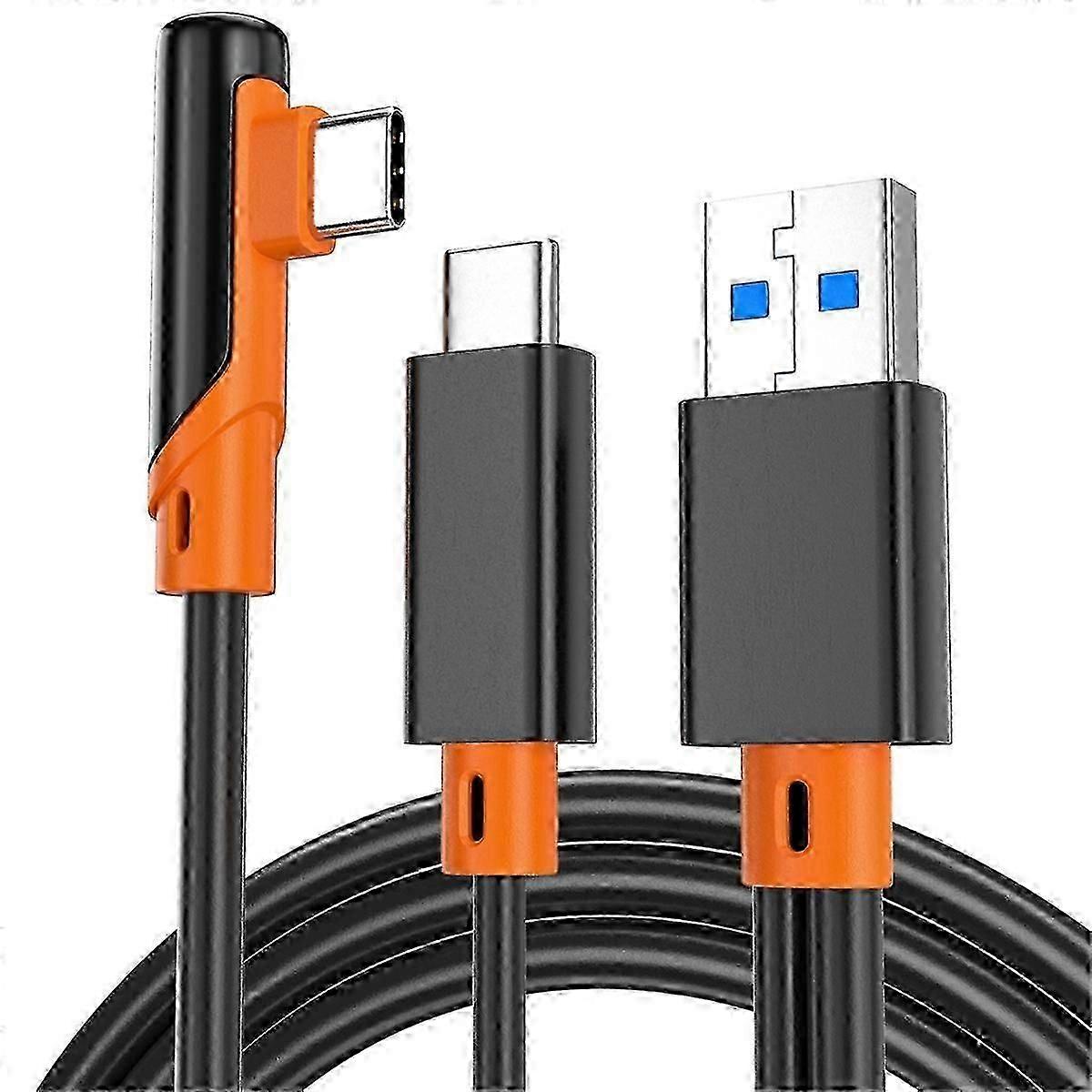 usb3.2 gen1 vri link kabel til quest 1 2 3 / neo 3 / 4 hurtig opladning 9v 2a 5 gbps usb-c vr stream line
