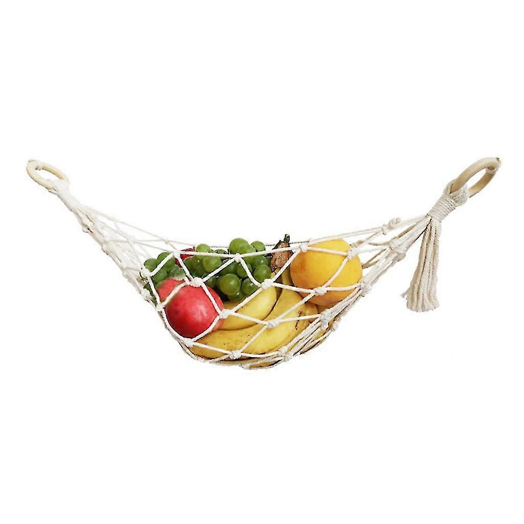 Macrame Fruit Veggies Hammock For Extra Storage Under Cabinet RV Boat [jkw]