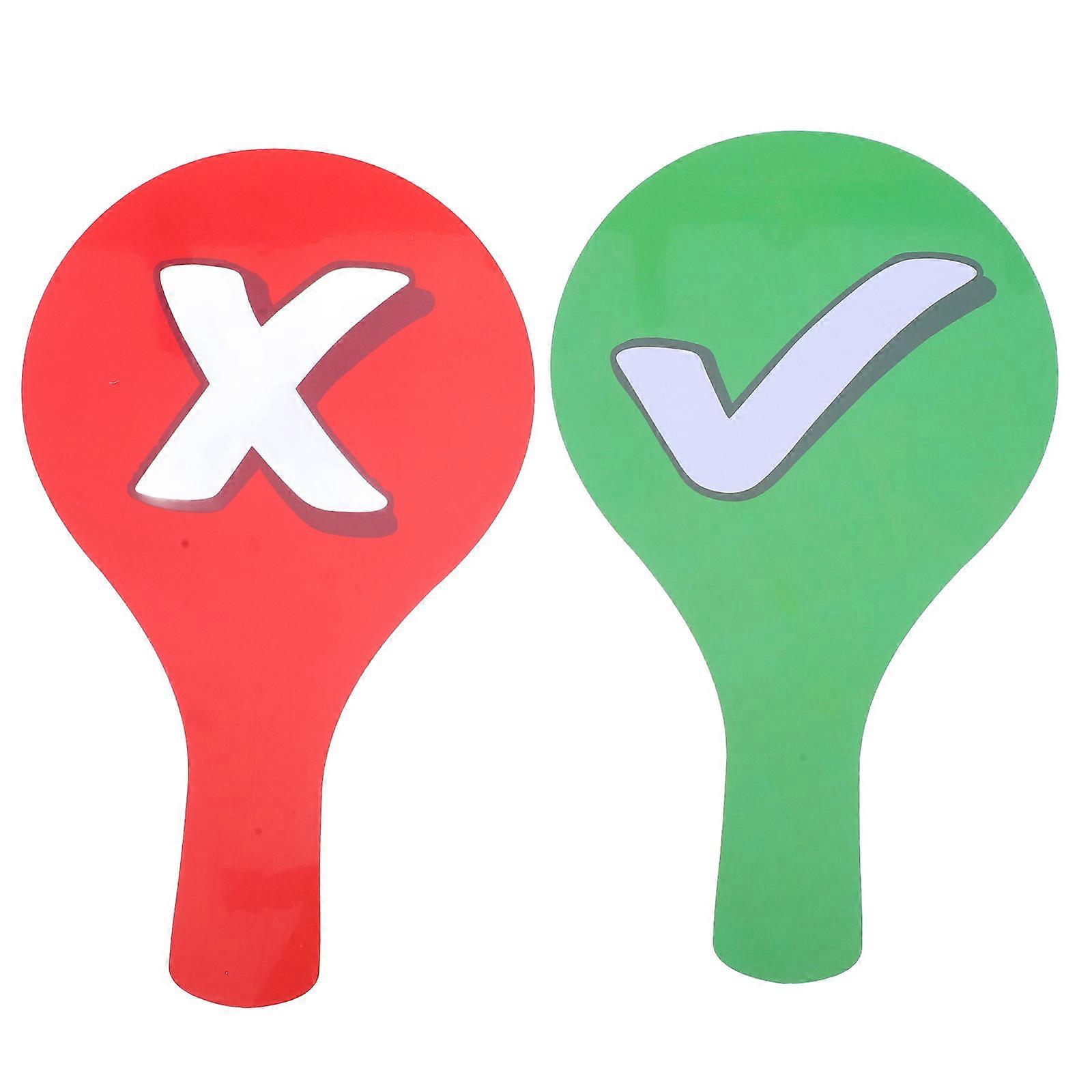 Interactive Classroom Tools for Voting 2Pcs Double-Sided Handheld Paddles