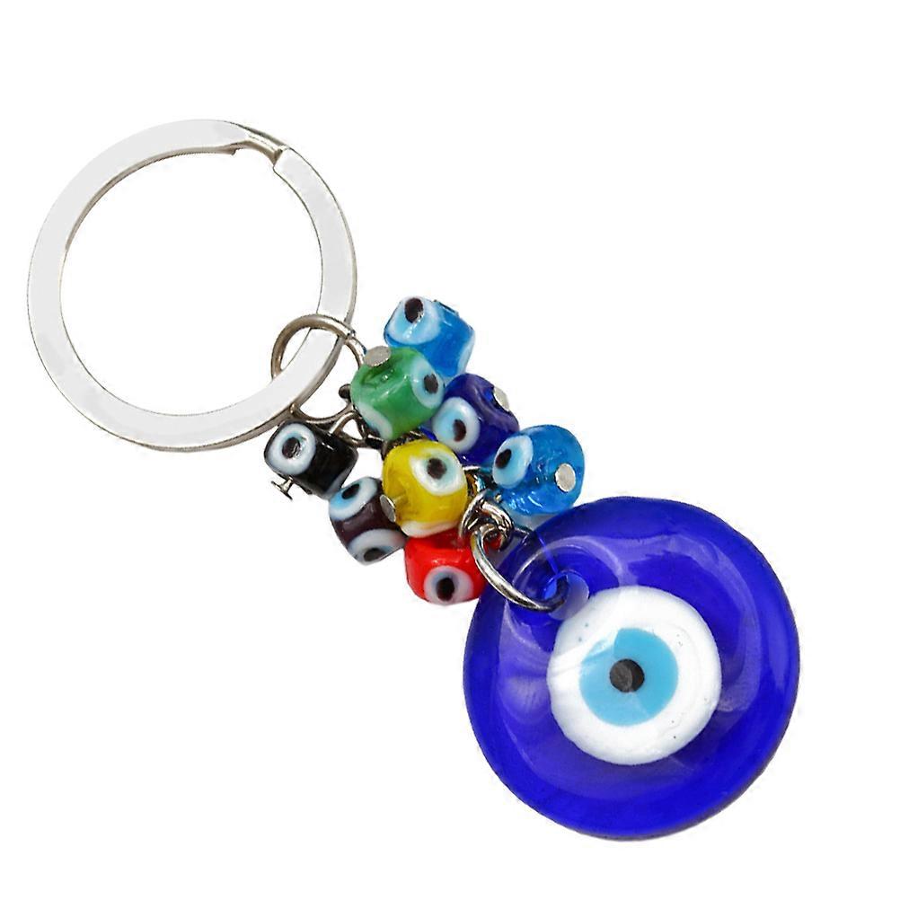 Pendant Ornament Blue Eyes Key Chain with 2Pcs for Decoration