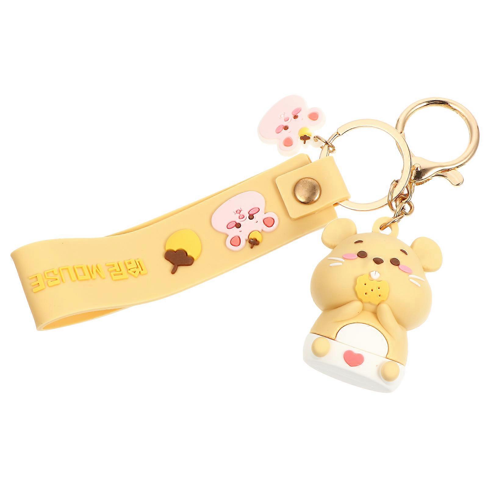 Honey Mouse Keychain Pendant Lovely Key Chain for Decor 1Pcs