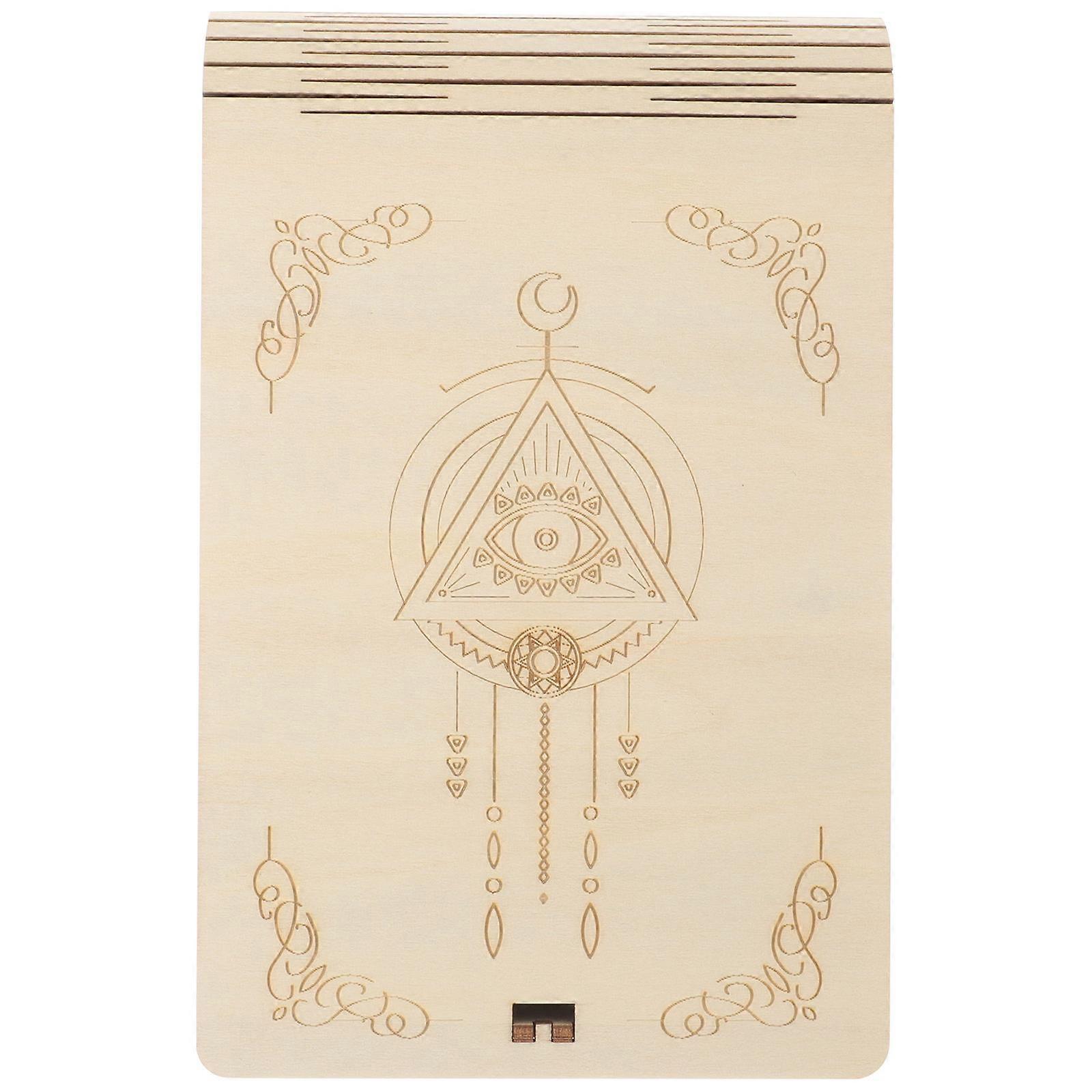 Wood Storage Box Tarot Card Case for Storage Use 5Pcs Pack