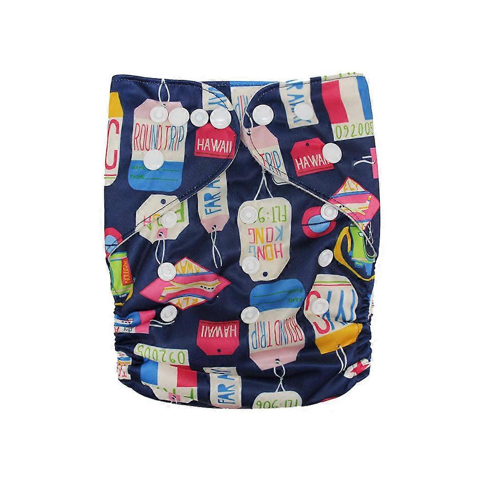 Reusable Nappies 6Pcs Baby Diaper Washable Printed Diaper Assorted Color For Outdoor Activities