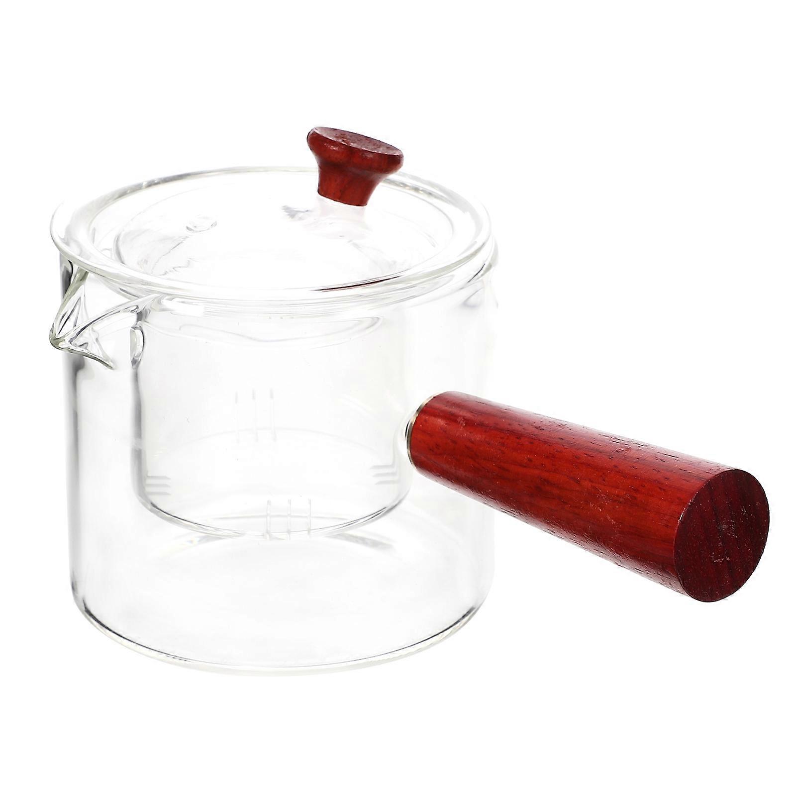 Infuser Tea Pot 2Pcs Transparent Glass Kettle For Tea Lovers Home Use 18X13CM Tea